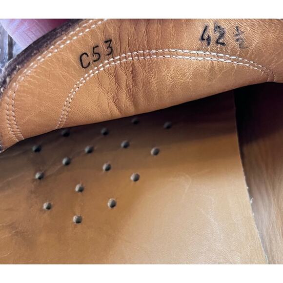 Harry's of London Brown Leather Driving Preppy 80s Slip On Mocs US 9.5 - Picture 3 of 9